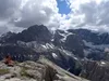 Blick vom Gipfel Oberbachernspitze Richtung SO re Hochbrunnerschneid li Elferkofel