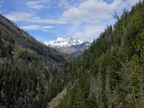 Aufstieg zum Oblasser Stausee Blick Richtung Großglockner