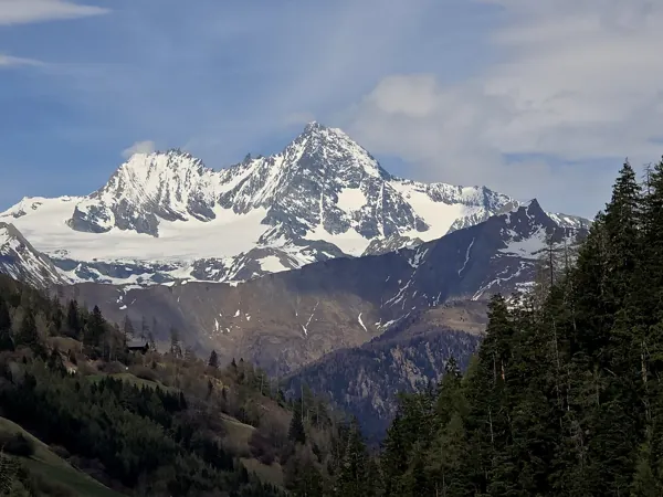 Aufstieg zum Oblasser Stausee Blick Richtung Großglockner Zoom