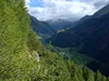 von Hinteregg Aufstieg zur Nürnitzalm Blick in das Taürntal
