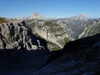 von der Forcella Col di Mezzo Richtung Langalmhütte re Dürrenstein li die Hohe Gaisl