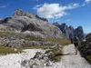 vom Schartenweg Richtung Lavaredohütte