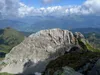 Blick vom Gipfel Pfannspitze Richtung Norden vorne Roßkopf