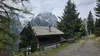 Abstieg bei Wiesenhuette hinten der Spitzkofel