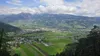 Abstieg ueber Garnisonssteig Blick auf Lienz