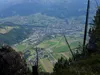 vom Gogghüttl bis zum Kreidenfeür Tiefblick auf Lienz