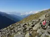 von Oberarnalm Richtung Gipfel Regenstein hinten Sextner Dolomiten