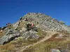 ueber den Gipfelgrat zum Gipfel Regenstein