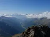 Blick vom Gipfel Regenstein Richtung SSW unten das Winkeltal