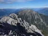 Blick vom Gipfel Reißkofel Richtung Westen vorne Mitte der Jauken hinten die Lienzer Dolomiten