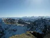 Blick vom Gipfel Riepenspitze Richtung SSO hinten Sextner Dolomiten