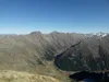 Blick vom Gipfel Riepenspitze Richtung NO unten Arntal mittelinks Rote Spitze Mitte Weiße Spitze