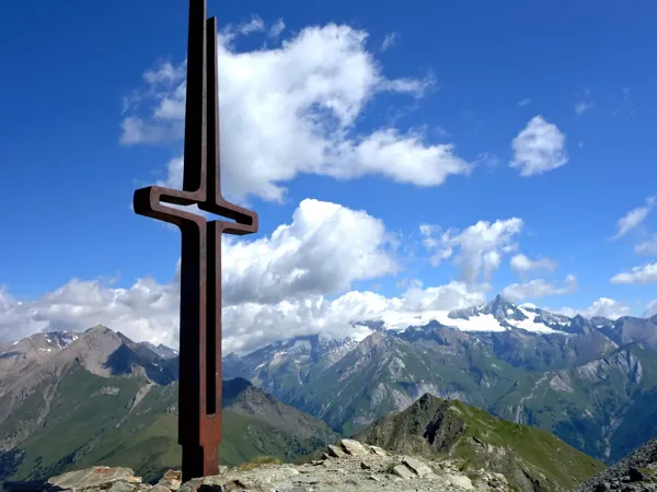 Gipfel Rotenkogel Blick Richtung NNO hinten der Großglockner