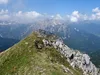 Blick vom Gipfel Sarlkofel Richtung Westen hinten Pragser Dolomiten