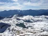Blick vom Gipfel Richtung Süden unten die Neualplseen hinten die Lienzer Dolomiten