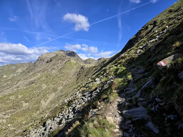 vom Goiselemandl zum östlichen Sattelkopf links hinten die Schleinitz