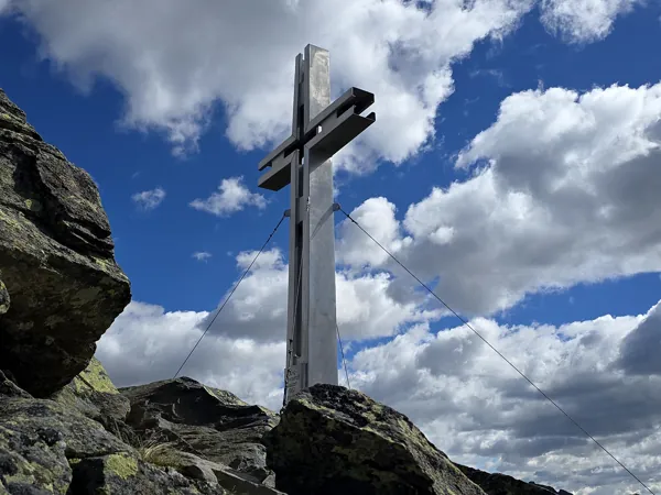 Ankunft Gipfel östlicher Sattelkopf