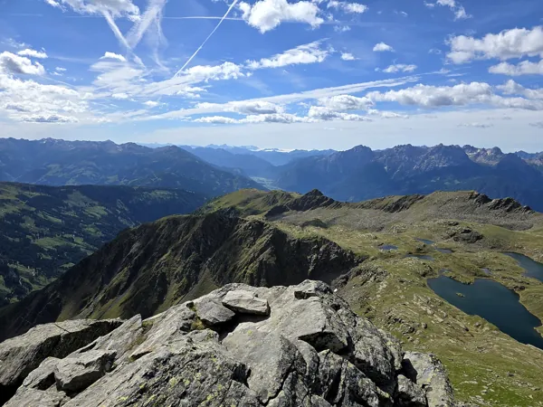Gipfel Östlicher Sattelkopf Blick Richtung SO