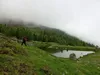 von Ochsnerhütte Aufstieg Richtung Gipfel Scharnik beim Leppner Knappensee