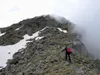 von Ochsnerhütte Aufstieg Richtung Gipfel Scharnik