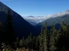vom Hof Rubisoi Richtung Lesachriegelhütte Blick Richtung Osten