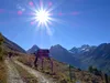 kurz vor Lesachriegelhütte hinten li der Glödis Mitte der Ganot re der Hochschober
