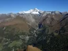 von Lesachriegelhütte Richtung Schönleitenspitze Blick Richtung Großglockner