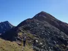 von Lesachriegelhütte Richtung Schönleitenspitze hinten Mitte