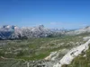 von Ofenscharte Richtung Gipfel Seekofel über Gipfelgrat Blick Richtung SW Mitte Neunerspitze