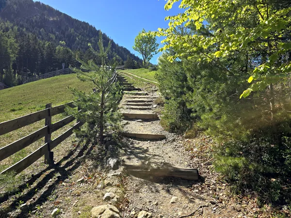 Auftstieg zum Speicherteich Taxermoos