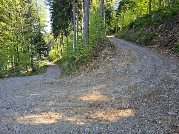 Abstieg Richtung Schloß Bruck