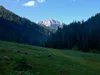 Aufstieg Richtung Hirtenhütte hinten die Porze