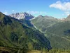 von der Hirtenhütte Aufstieg Richtung Spitzköfele Blick Richtung Porze