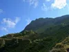 von der Hirtenhütte Aufstieg Richtung Spitzköfele hinten in der Bildmitte