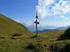 von der Hirtenhütte Aufstieg Richtung Spitzköfele bei Einsattelung