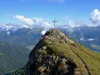 die letzten Meter über den Bergkamm