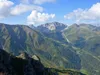 Blick vom Gipfel Spitzköfele Richtung SSW Mitte die Porze