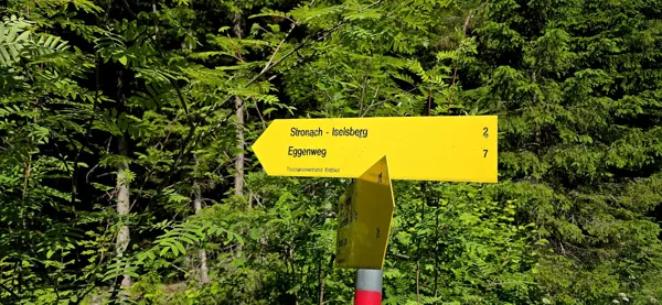 vom Zwischenberger Sattel Richtung Stronach