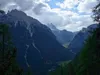 über den Dolomiten-Höhenweg Blick Richtung Drei Zinnen