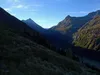 Aufstieg Richtung St Pöltner Hütte rechts der Stallkogel links der Nussingkogel