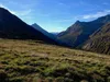 Aufstieg Richtung St Pöltner Hütte links der Stallkogel links der Nussingkogel