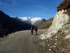 Aufstieg Richtung St Pöltner Hütte über Panoramaweg links das Venedigermassiv