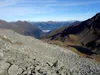 von der St Pöltner Hütte Aufstieg Richtung Taürnkogel Blick Richtung Norden unten Mittersill