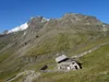 von der Jamnighütte zur Hagener Hütte beim Taürnhaus hinten links Vorderer Geiselkopf