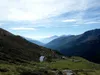 von Gaimberger Halterhütte bis zur unteren Seescharte Blick zurück