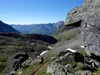 von Eisseehütte Richtung Wallhorntörl Blick zurück
