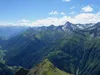 Blick vom Gipfel Wiesbaürspitze Richtung OSO Mitte rechts der Lasörling