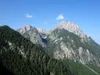 von der Dolomitenhütte Richtung Karlsbaderhütte hinten rechts der Spitzkofel