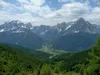 nach Hahnspielhütte hinten Sextner Dolomiten