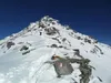 Anstieg vom Skidepot über den SW Rücken zum Gipfel Eckkopf